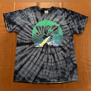 Yes Band Blue Tie Dye Shirt - Size Large